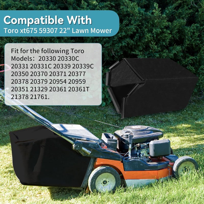 Bularie 115-4664 Grass Bag Compatible with Toro 22" Lawn Mower 20330 20331 20331C 20339, Grass Catcher Assembly for to ro Model 20350 20351 20361 20370 20371 20377, No Frame - Image 5